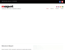 Tablet Screenshot of mexport.nl